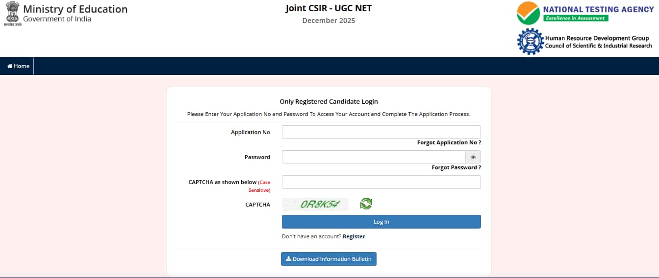 CSIR UGC NET December 2025 Registration Ends Today: Apply now at csirnet.nta.nic.in