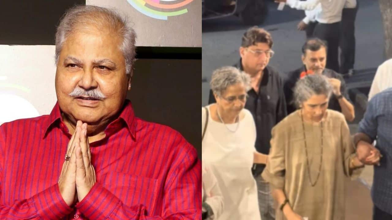 Satish Shah's wife Madhu Shah gets emotional remembering late husband during prayer meet in Mumbai