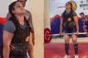 WATCH: Delhi Police constable, 7 months pregnant, lifts 145 Kg, wins bronze medal