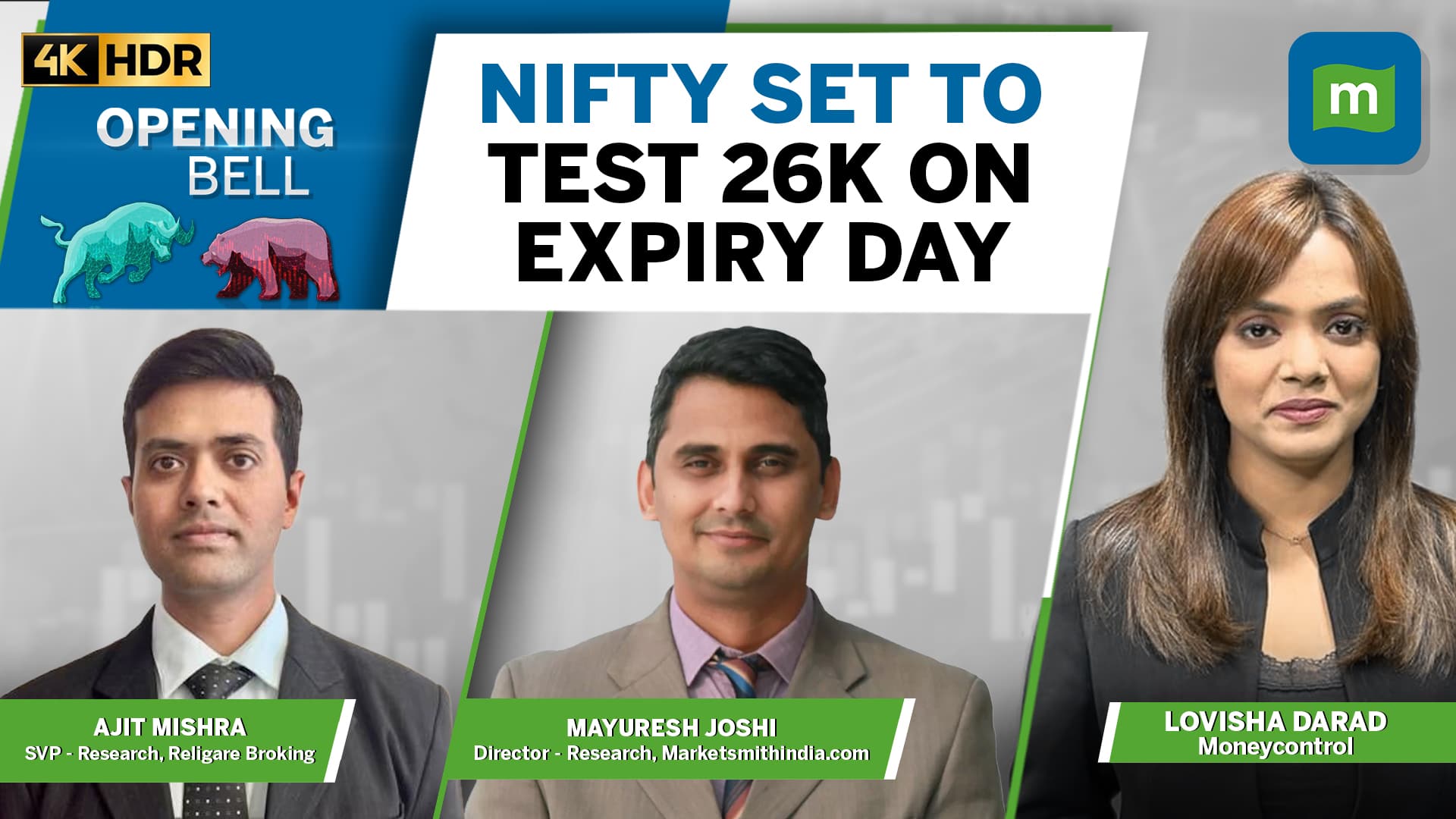Live: Nifty to test 26,000-mark on monthly expiry day | Opening Bell