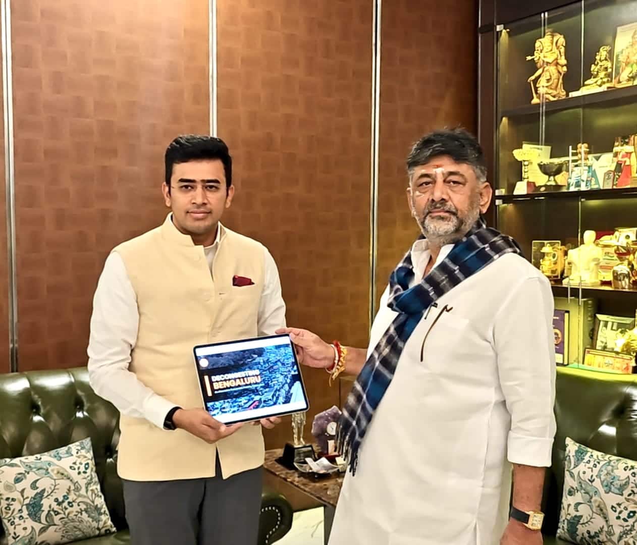 Tejasvi Surya seeks to scrap Bengaluru tunnel road project, DK Shivakumar says 'bring funds from Centre’ for public transport