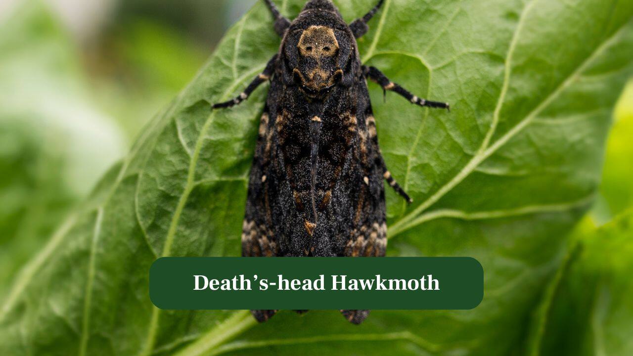 7. Death’s-head Hawkmoth: Dark dramatic patterns feature iconic skull shape, giving mysterious beauty unmatched within moonlit gardens and mythology. (Image: Canva) 7. Death’s-head Hawkmoth: Dark dramatic patterns feature iconic skull shape, giving mysterious beauty unmatched within moonlit gardens and mythology. (Image: Canva)