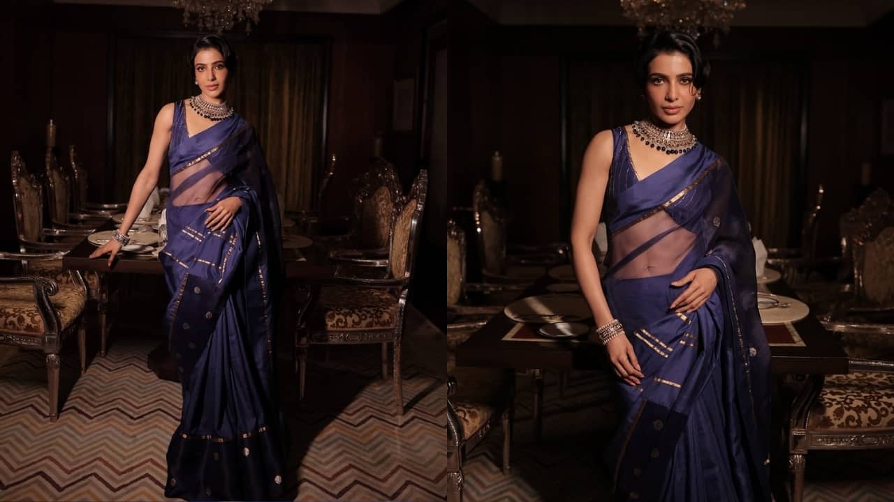 Samantha Ruth Prabhu mesmerises in a royal patchwork saree with exquisite jewellery