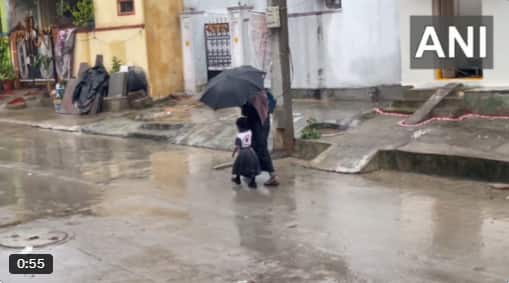 Montha impact: Rains lash parts of Telangana Montha impact: Rains lash parts of Telangana