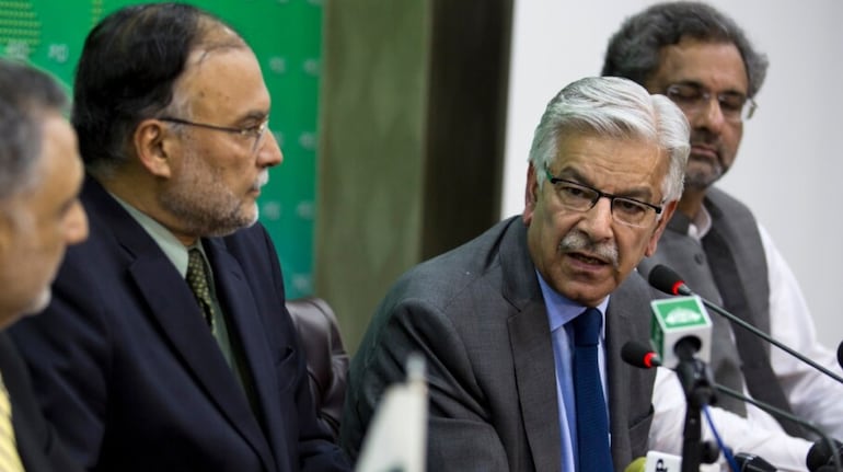 Pakistan defence minister Khawaja Asif