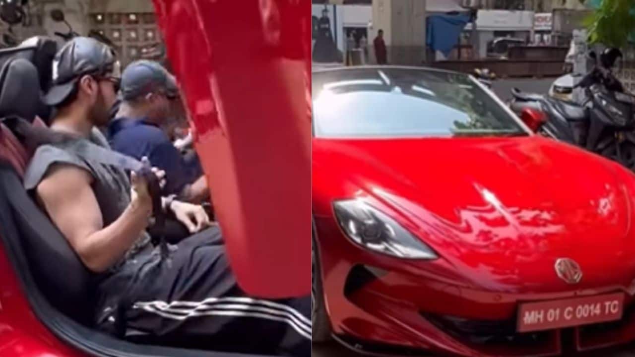 Lakshya buys a sleek MG Cyberster worth Rs 80 Lakh, cruises through Mumbai streets Lakshya buys a sleek MG Cyberster worth Rs 80 Lakh, cruises through Mumbai streets
