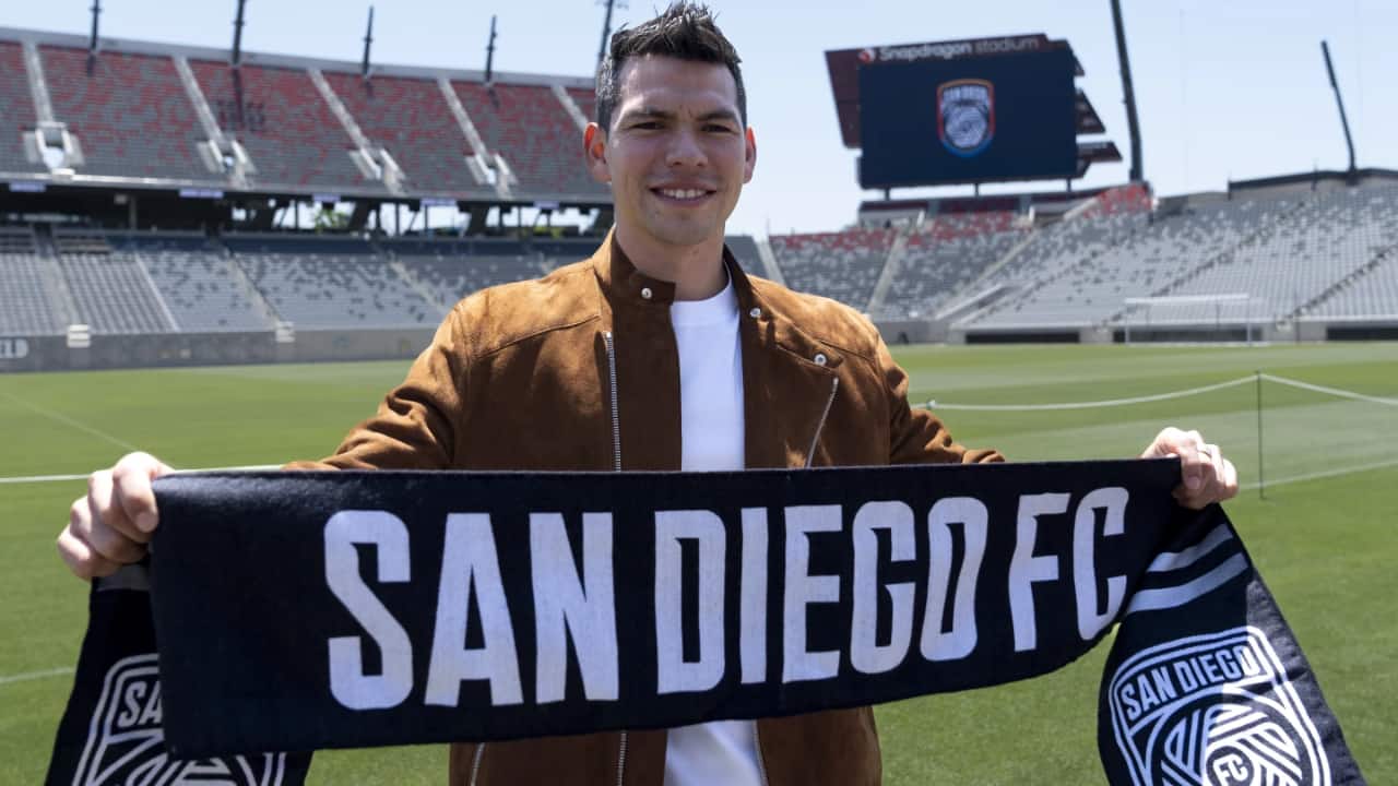 Mexican Hirving &quot;Chucky&quot; Lozano ($7.6 million), who plays for San Diego FC, is fifth.