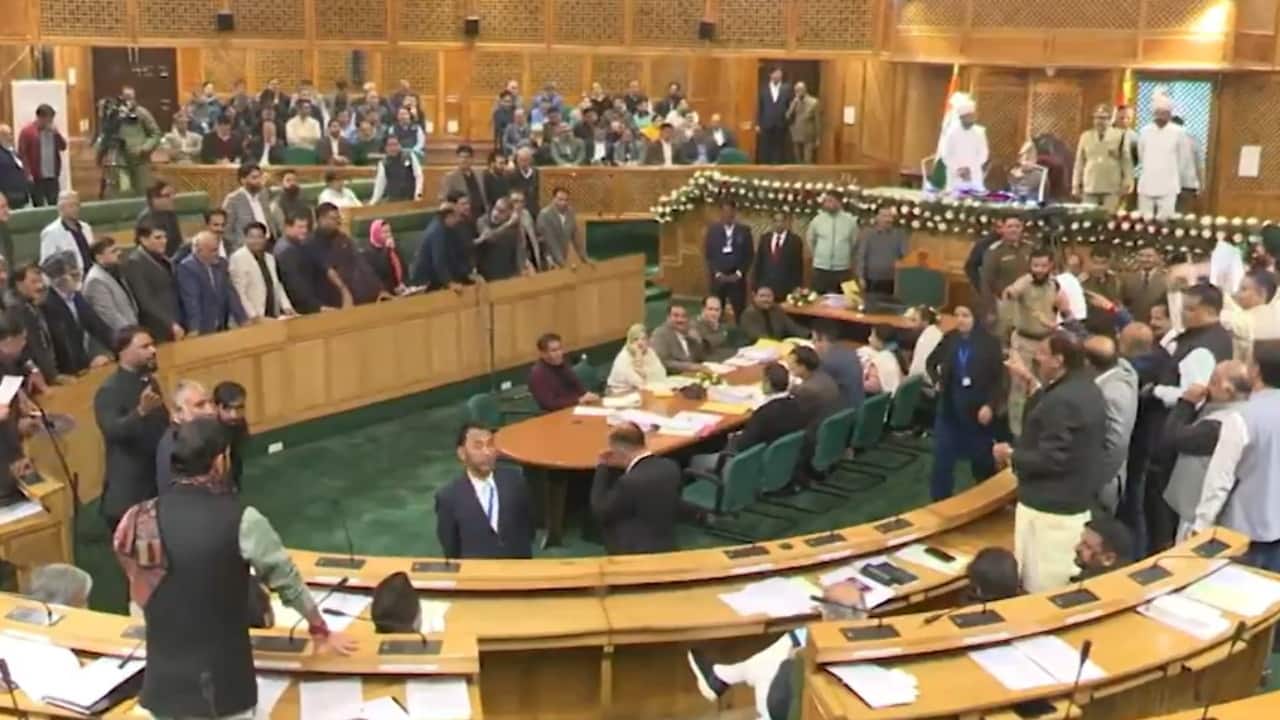 Ruckus in J&K Assembly over allegations of corruption, BJP MLAs stage walkout | Watch