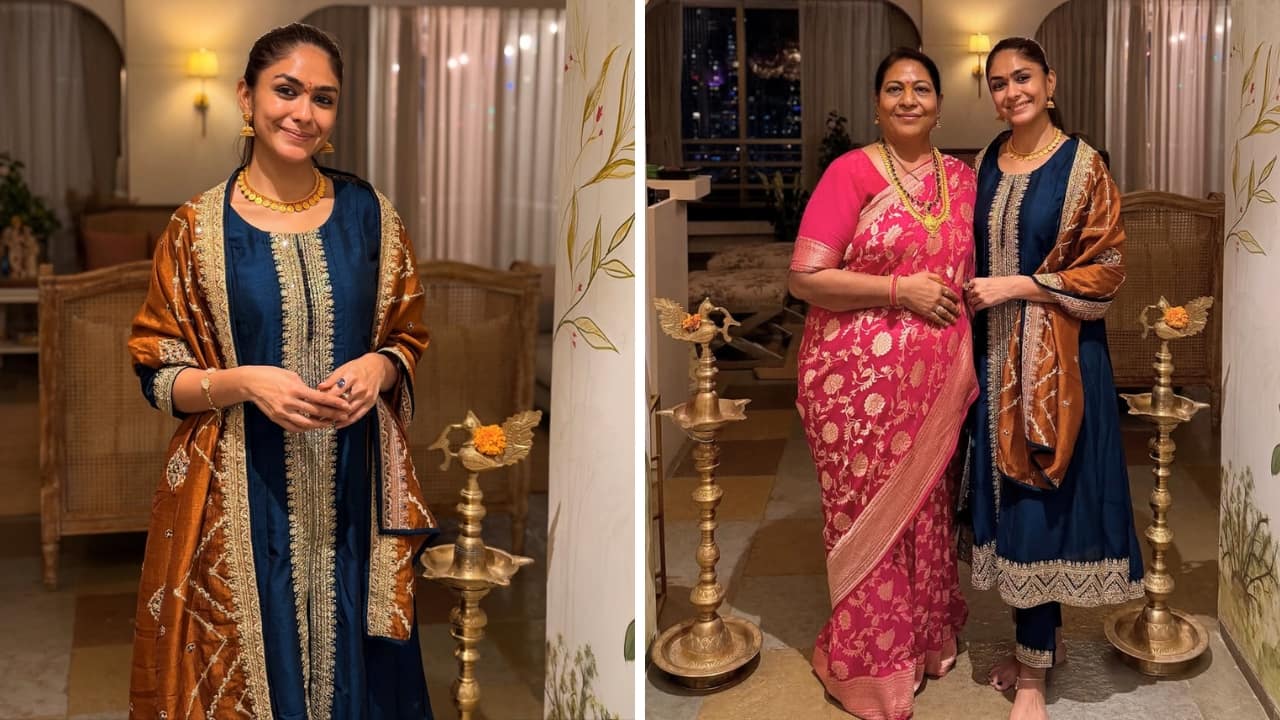 Mrunal Thakur looks in traditional ensembles and jewellery (Images: Instagram)