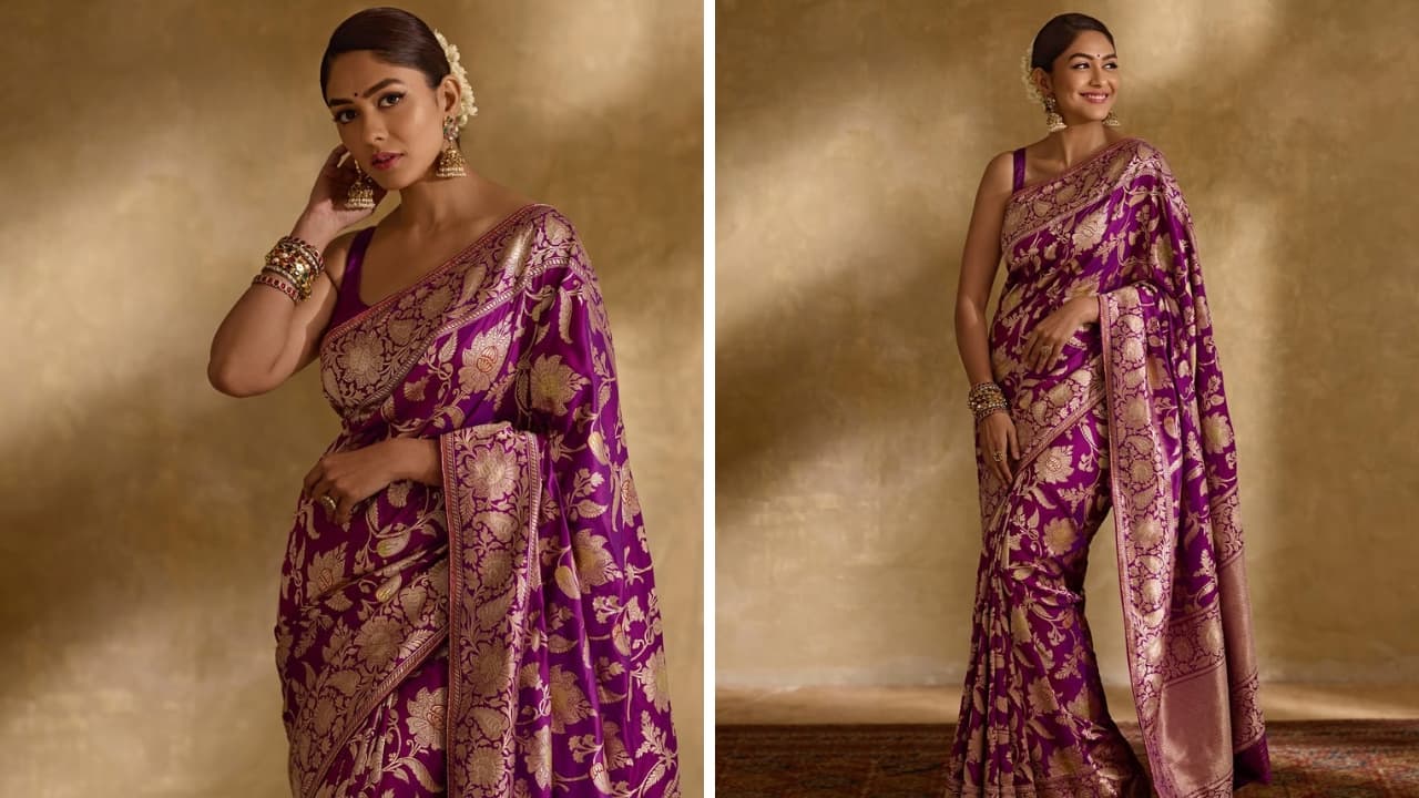 Mrunal Thakur looks in traditional ensembles and jewellery (Images: Instagram)