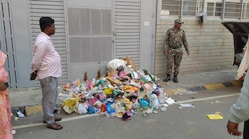 BSWML launched this drive to make offenders experience the nuisance caused by careless waste disposal