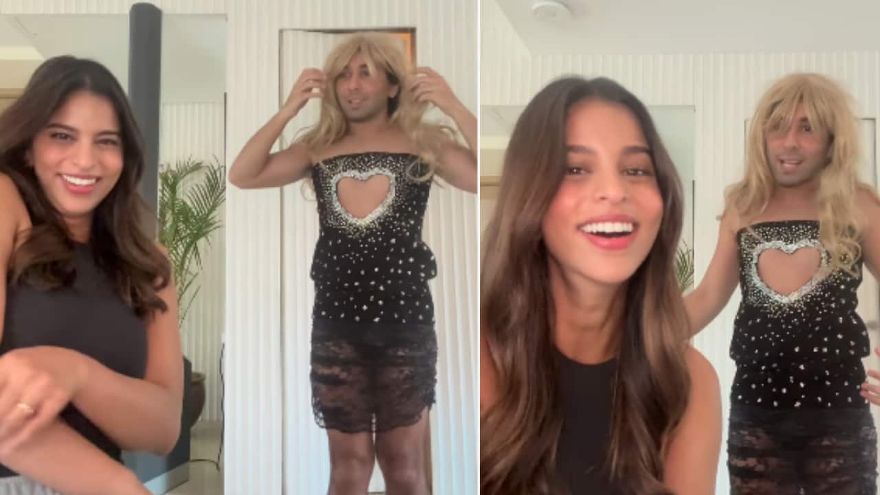 Suhana Khan can't stop laughing as Orry channels his inner Sabrina Carpenter in viral video, watch Suhana Khan can't stop laughing as Orry channels his inner Sabrina Carpenter in viral video, watch
