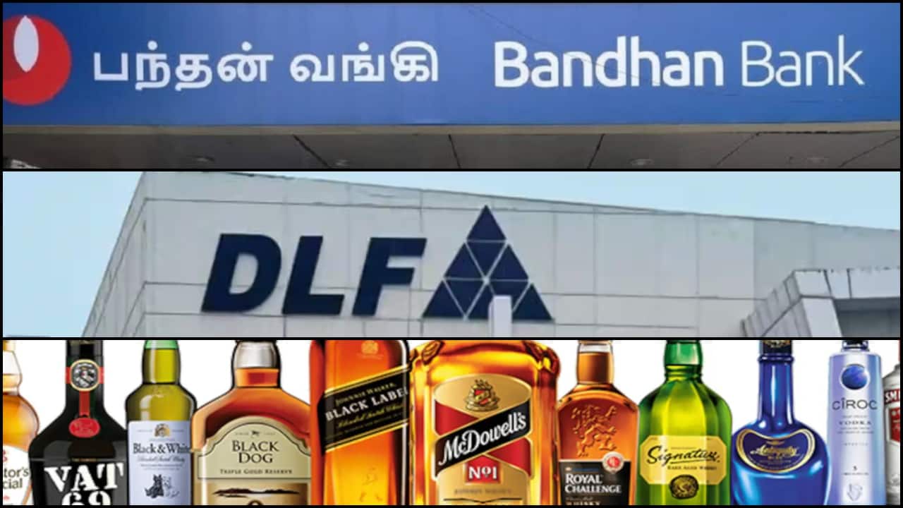 Q2 Results impact: Bandhan Bank, DLF shares fall up to 8%, United Spirits hits 4-month high