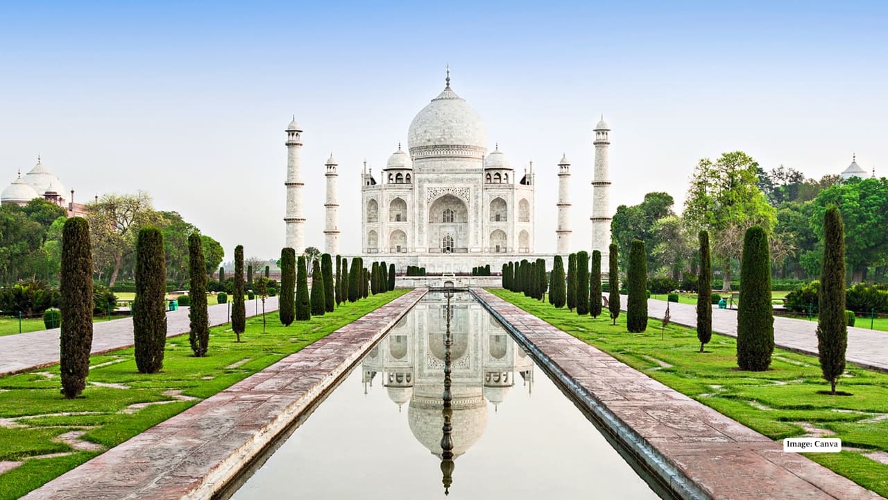 7. Taj Mahal Garden, Agra The most famous of them all — the Taj Mahal garden represents the ultimate Charbagh design, symbolizing paradise. The garden’s reflecting pool mirrors the white marble mausoleum, creating one of the most photographed views on earth. 7. Taj Mahal Garden, Agra The most famous of them all — the Taj Mahal garden represents the ultimate Charbagh design, symbolizing paradise. The garden’s reflecting pool mirrors the white marble mausoleum, creating one of the most photographed views on earth.