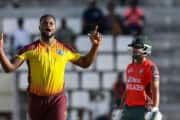 West Indies star Romario Shepherd’s hat-trick floors Bangladesh in 3rd T20I West Indies star Romario Shepherd’s hat-trick floors Bangladesh in 3rd T20I