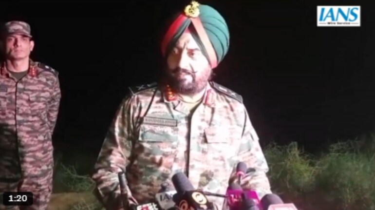 This video of Lieutenant General Manjinder Singh posted by IANS has been altered, reported PIB Fact Check (Screengrab | X/@ians_india)