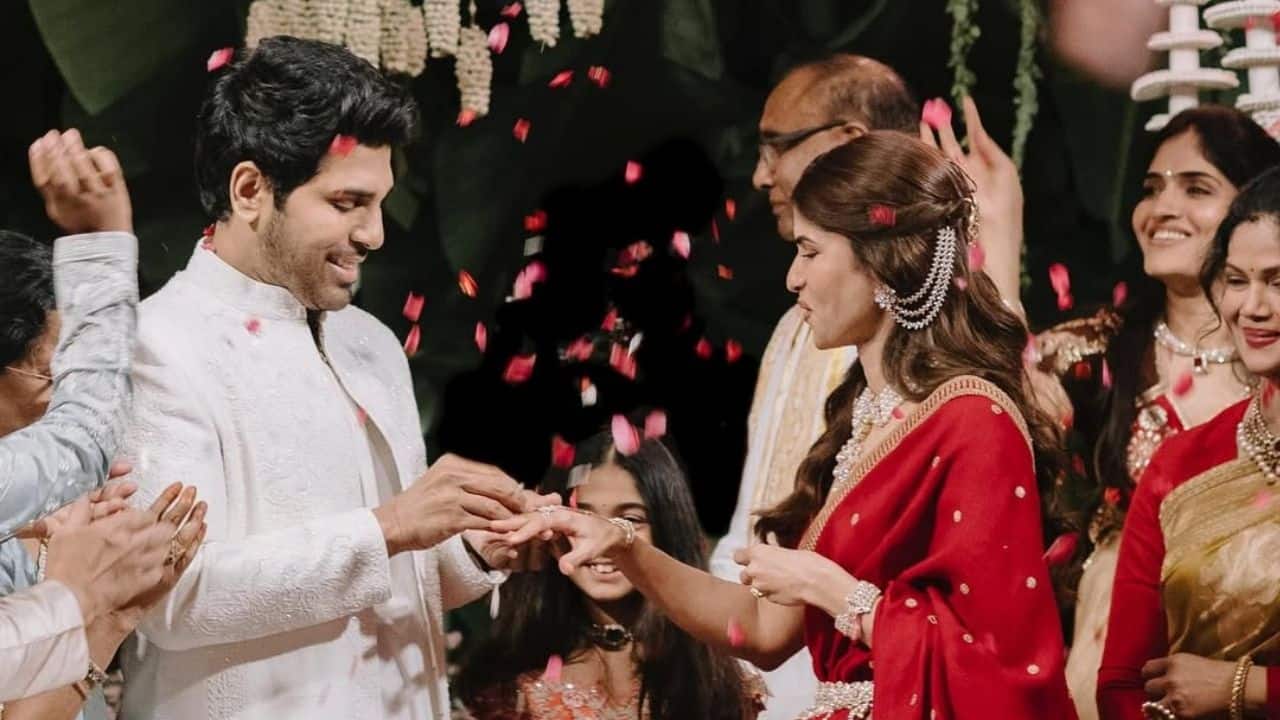 Allu Sirish delights fans with dreamy engagement pictures featuring Nayanika, see here