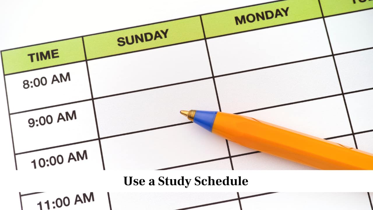 Use a Study Schedule<br />Create a weekly or monthly study schedule to divide your subjects and topics. It helps you manage your syllabus better, especially before exams. Keep some extra time for revision and unexpected delays. Following a fixed routine makes it easier to stay consistent and avoid last-minute pressure.