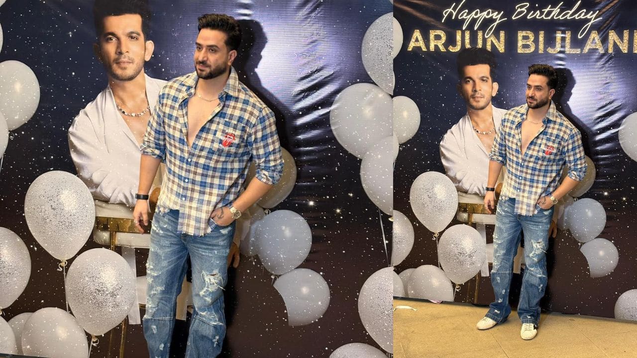 Aly Goni  Aly kept his look casual with a checkered shirt and ripped denims. He kept his fashion game on-point without opting for a high end outfit. Clearly, he prioritizes comfort over style. 