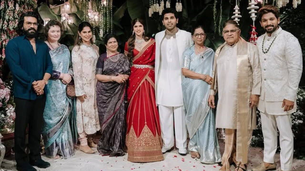 Upasana Kamineni shares unseen pics from Allu Sirish and Nayanika's engagement ceremony: "Finally got a picture with the great Mr C"