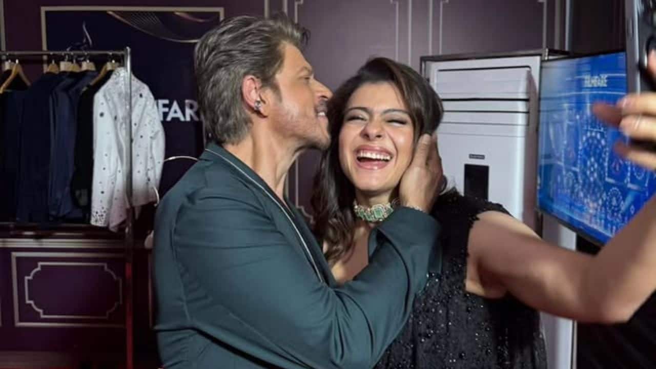 Kajol wishes friend and co-star Shah Rukh Khan with a special message on his 60th birthday: "Here’s to turning 29 again"