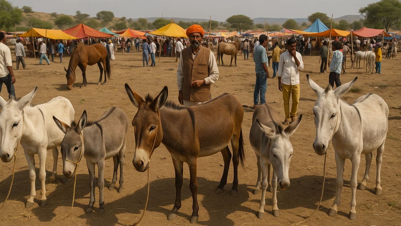 Ujjain donkey fair: Here, 'Shah Rukh', 'Salman' and 'Aishwarya' are star attractions 