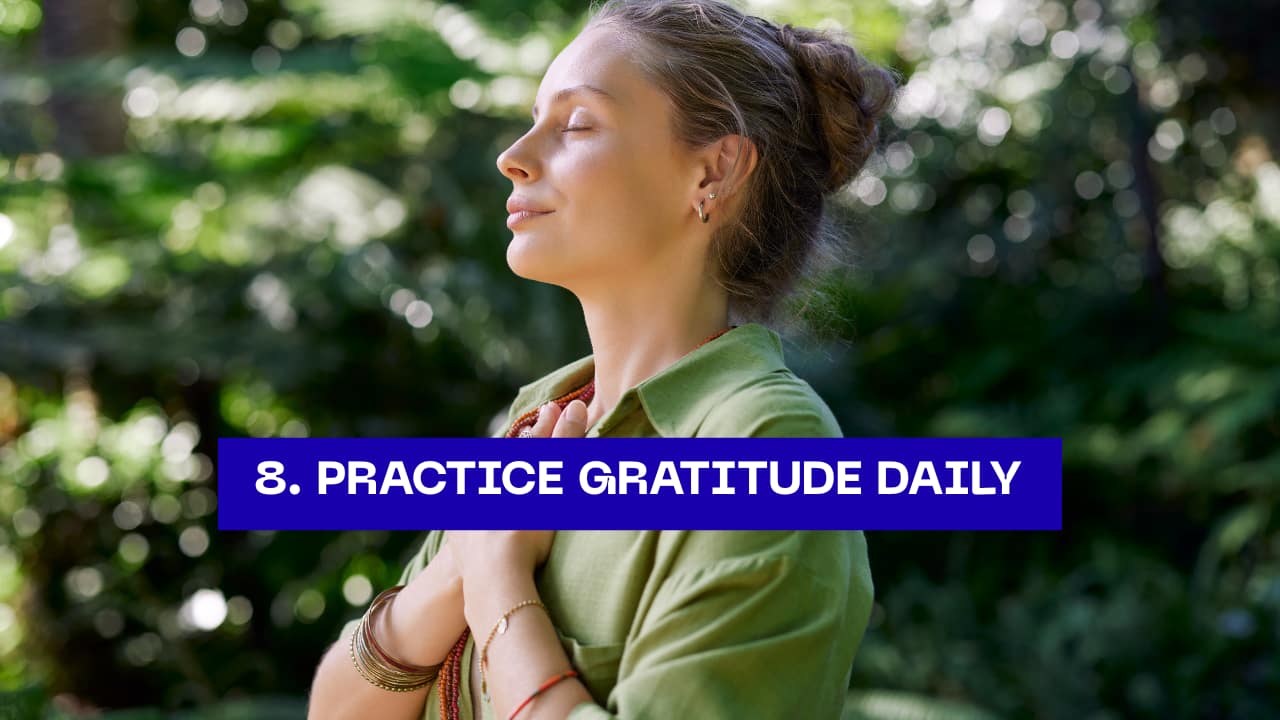 8. Practice Gratitude Daily  Gratitude is at the heart of Japanese culture — seen in simple gestures like saying “Itadakimasu” before meals. Take a moment each day to appreciate small joys: sunlight, laughter, a warm cup of tea.