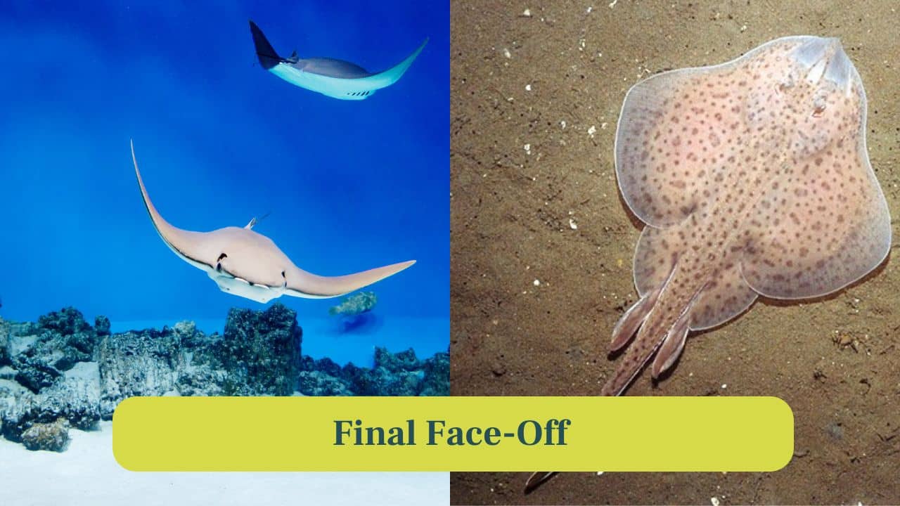 10, Final Face Off: Both magnificent flat fish showcase evolution’s ingenuity, each thriving uniquely in diverse marine habitats across the globe. (Image: Canva)