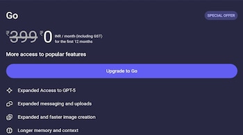 ChatGPT Go is free for all users in India