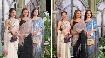Roja fame Madhoo Shah’s rare appearance with daughters steals the spotlight at Vedant Birla–Tejal Kulkarni’s wedding