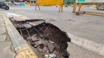 When a team from the Indore Municipal Corporation (IMC) arrived for routine maintenance work, they found that rats had dug deep tunnels beneath the bridge, hollowing out the soil and concrete.
