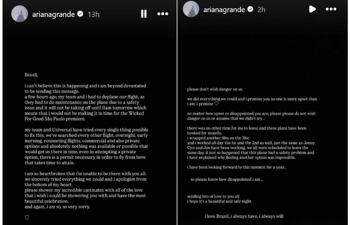 Ariana Grande post
