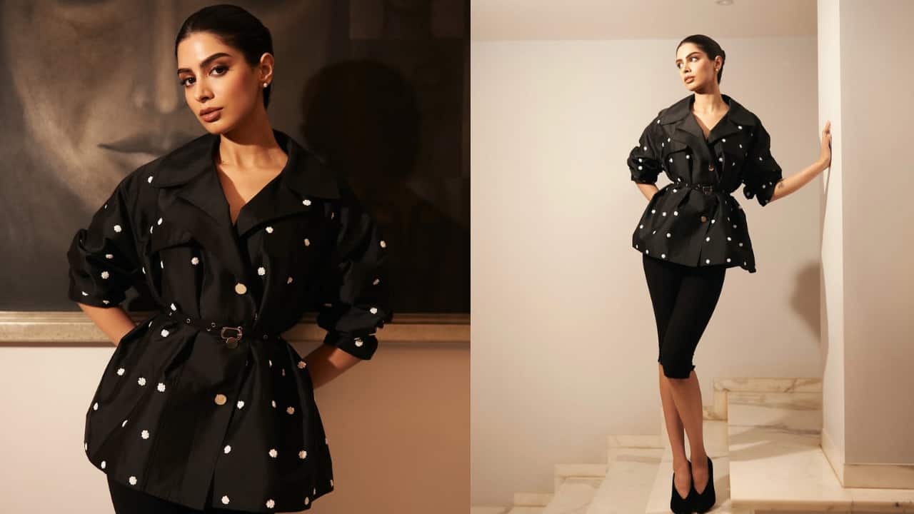 <strong>Sophisticated black minidress</strong><br />Khushi Kapoor sported a sophisticated black minidress with a plunging neckline and a youthful, structured silhouette. She radiated class and sophistication. She elevated her look with a delicate necklace. The actress completed her look with subtle make-up, confident pose and expression.