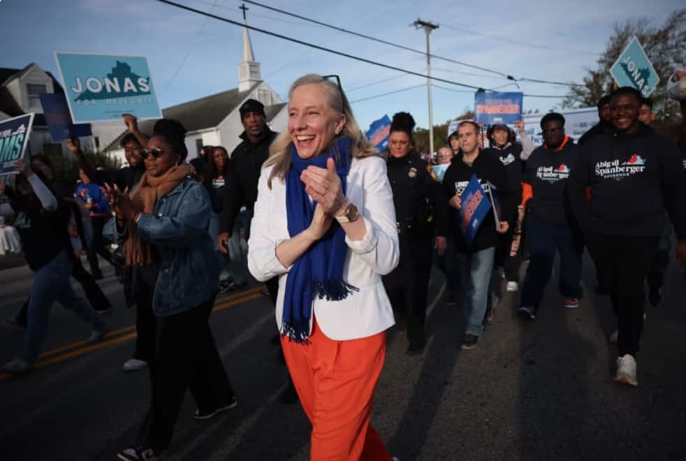 Abigail Spanberger becomes Virginia’s first female governor after defeating Republican Winsome Earle-Sears
