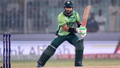 Pakistan batter Mohammad Rizwan in action (AP Photo)