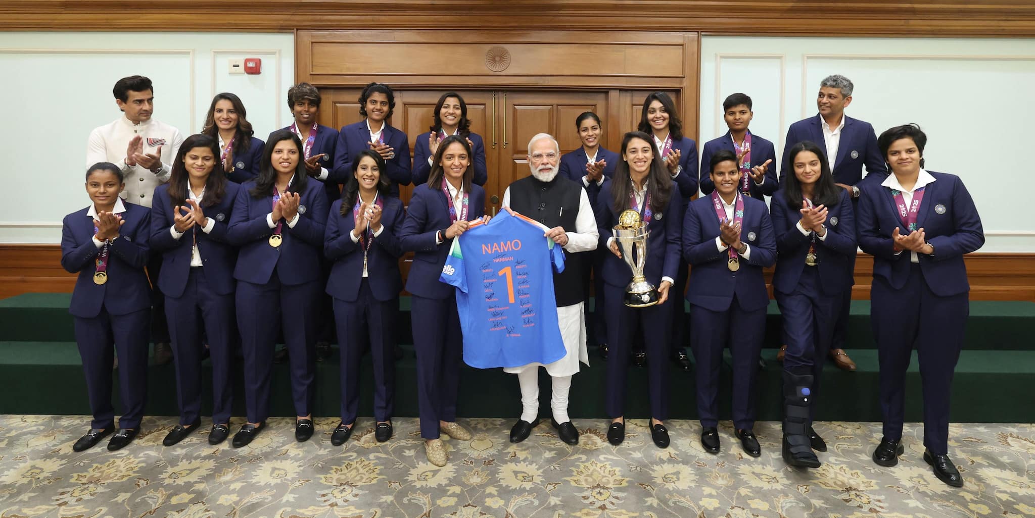 PM Modi hosts Women’s World Cup champions, praises team’s comeback