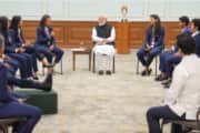 India News Live: PM Modi hosts Women's cricket World Cup champions at his residence India News Live: PM Modi hosts Women's cricket World Cup champions at his residence