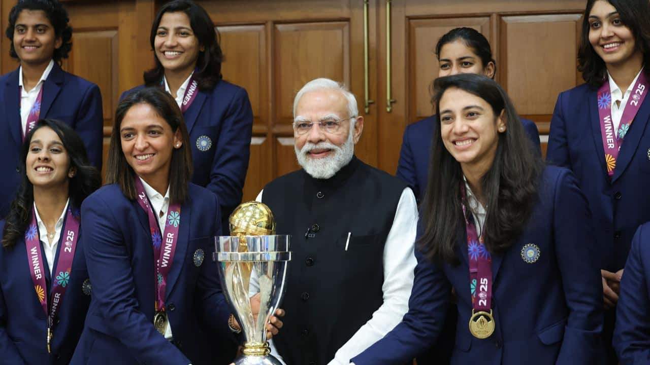 WATCH: Prime Minister Narendra Modi meets victorious Indian women's cricket team after World Cup triumph