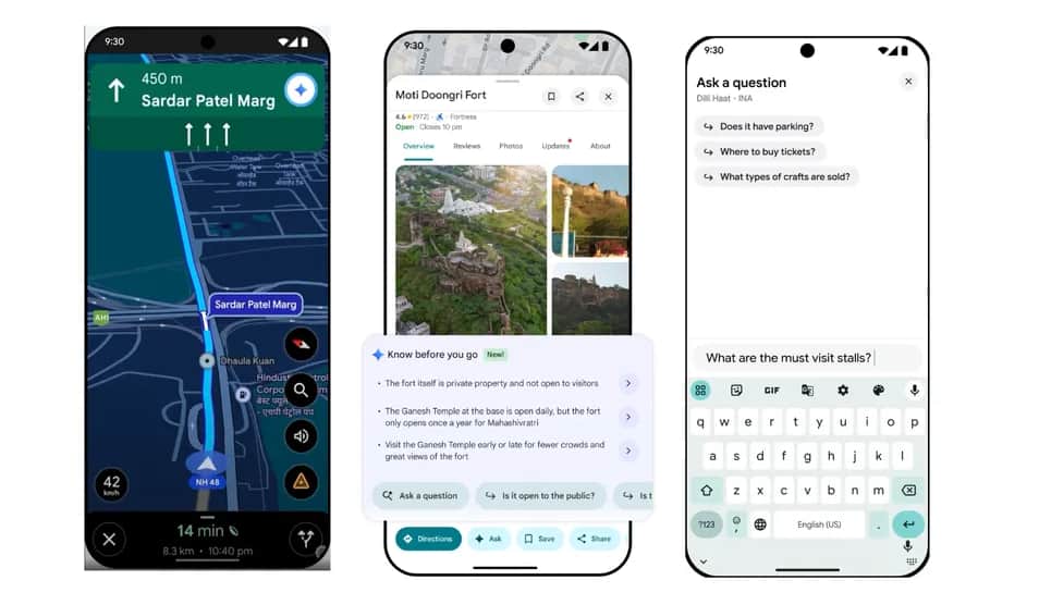Google Maps offers Gemini-powered navigation in India along with proactive safety alerts, local tips