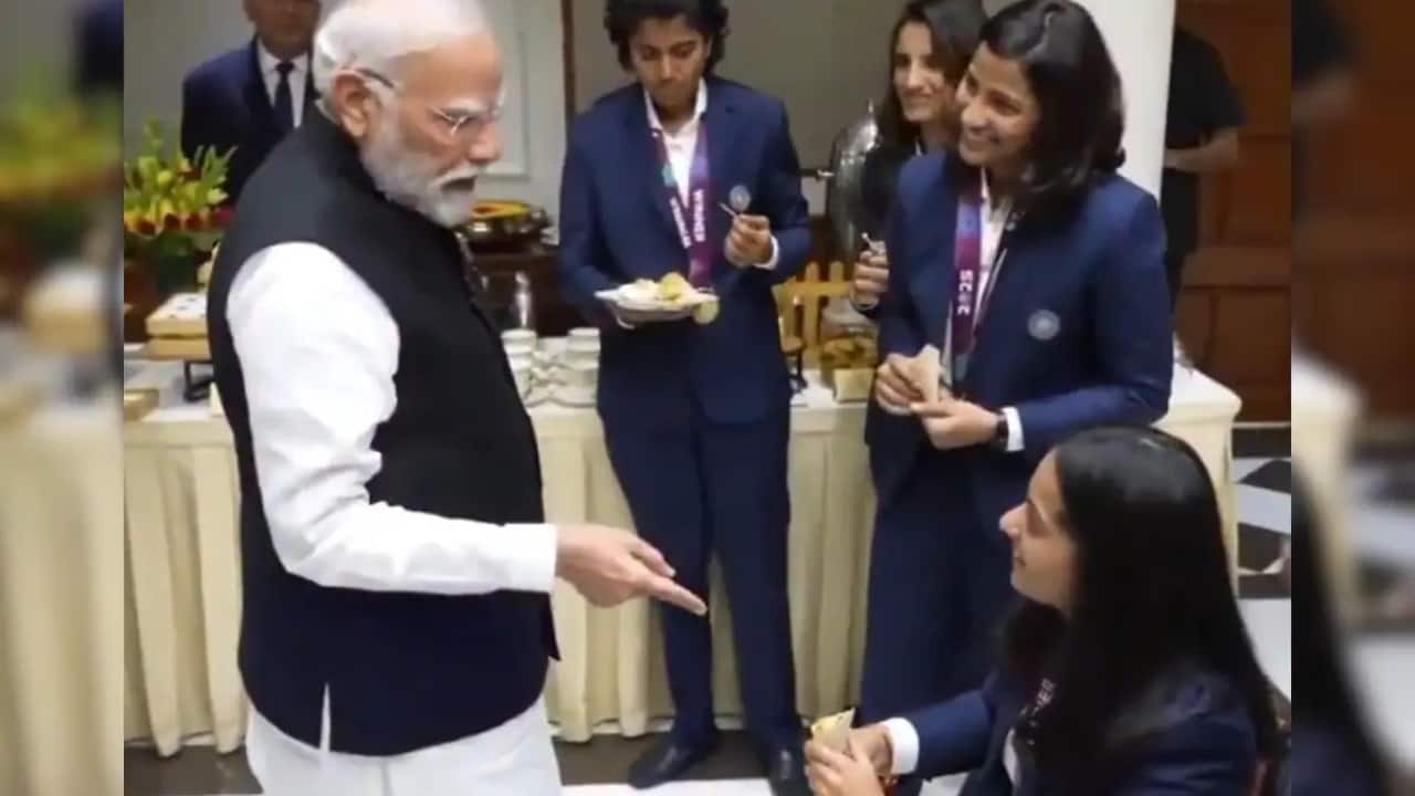 WATCH: PM Narendra Modi personally serves food to wheelchair-bound Pratika Rawal, heartwarming act win hearts