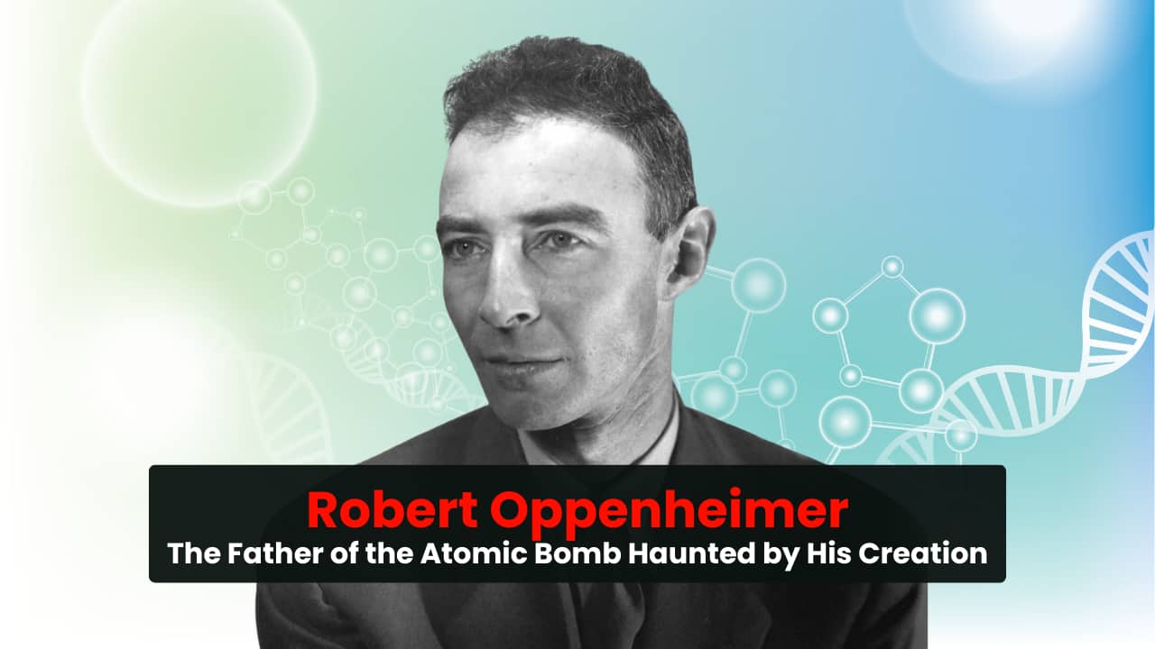 <strong>Robert Oppenheimer – The Father of the Atomic Bomb Haunted by His Creation</strong><br />Brilliant and conflicted, Oppenheimer led the Manhattan Project but later opposed nuclear weapons. Stripped of his security clearance and vilified, he lived tormented by the moral cost of his genius, quoting the Bhagavad Gita: “Now I am become Death, the destroyer of worlds.”