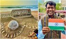Sand artist Sudarsan Pattnaik trolled over his sculpture to celebrate women’s World Cup win