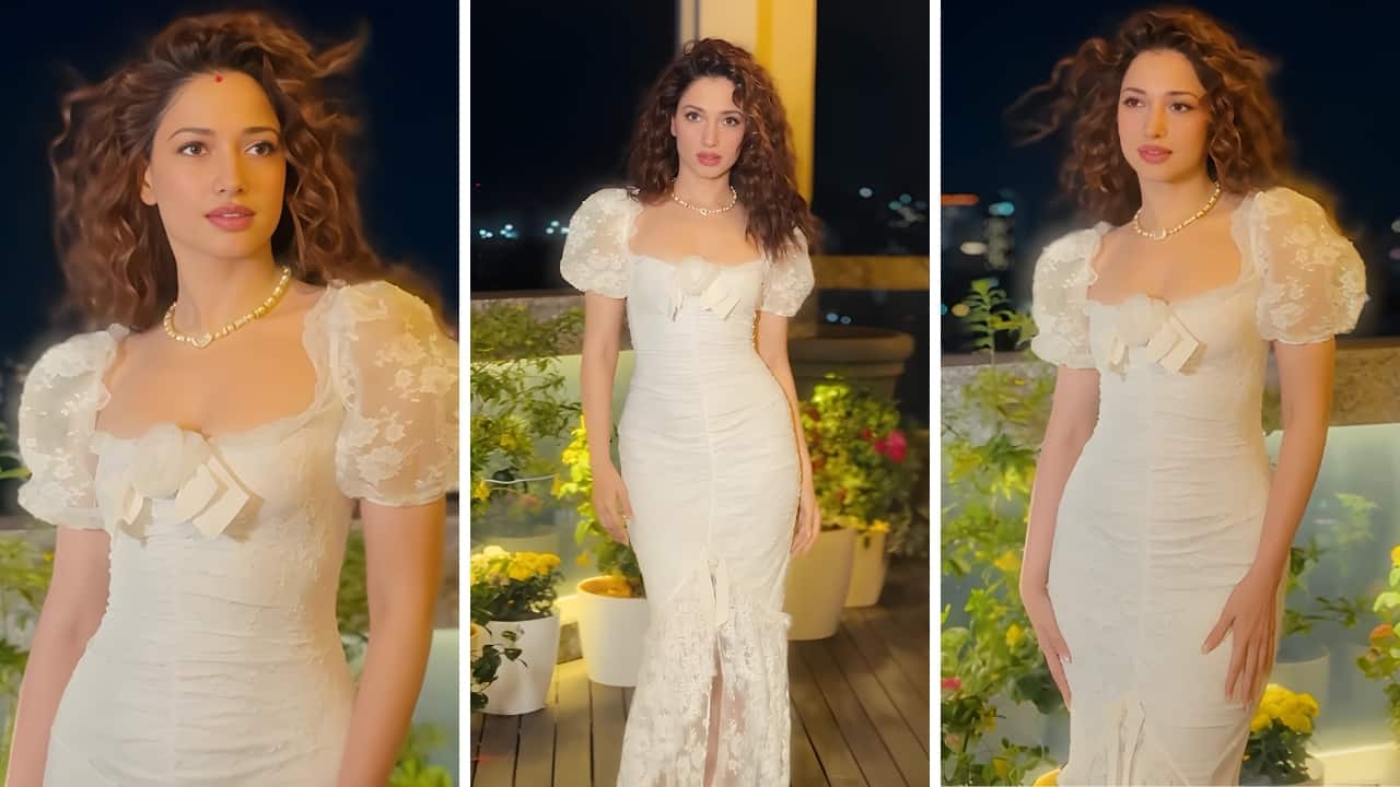Tamannaah Bhatia wears a gorgeous white dress worth Rs 5.7 lakh but her heart necklace steals the show 