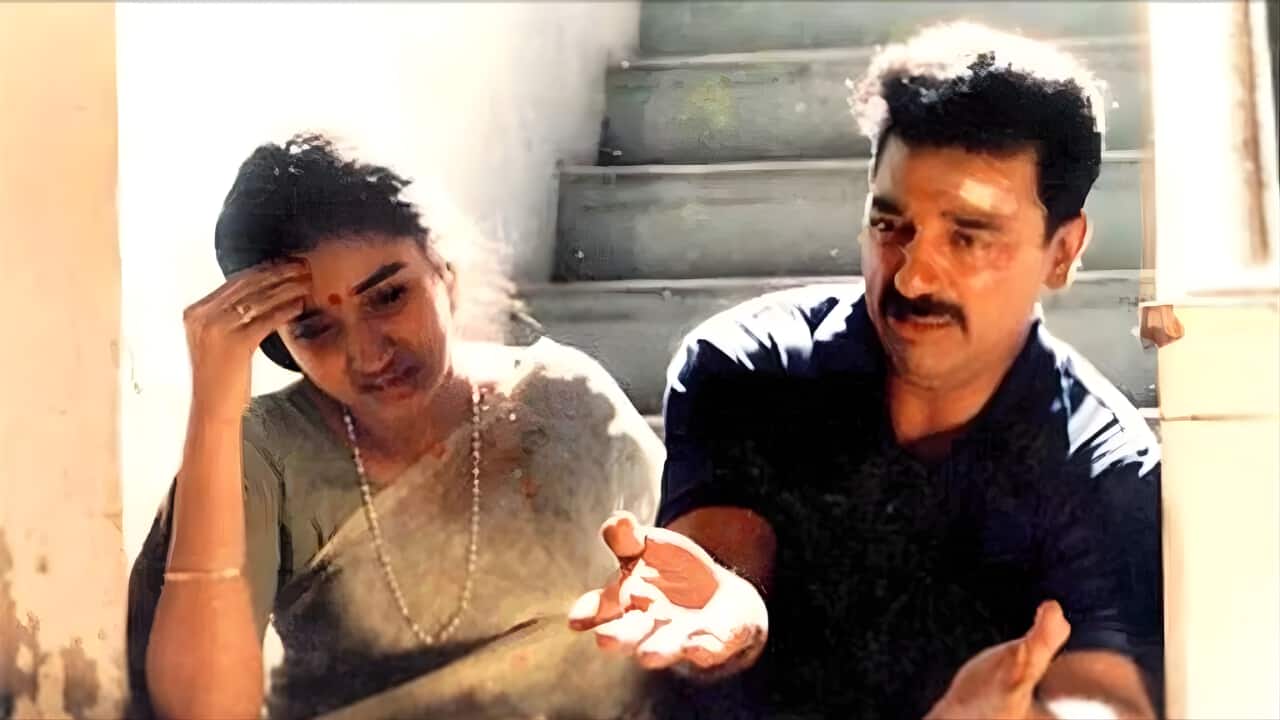 Mahanadi (1994) The 1994 crime drama Mahanadi follows the life of Krishnaswamy, a widower who resides in a village close to Kumbakonam with his mother-in-law and two kids. Based on a story written by Haasan himself, the Santhana Bharathi-directed movie addresses a number of societal issues, including child trafficking and corruption.