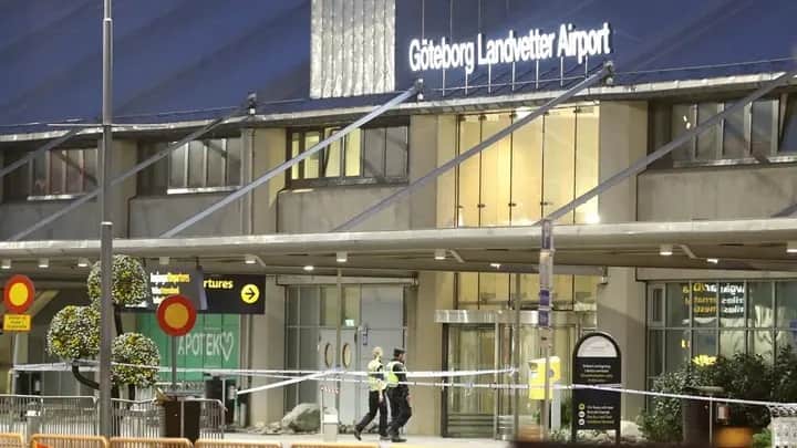 Flights halted after drone sighting near Gothenburg airport in Sweden