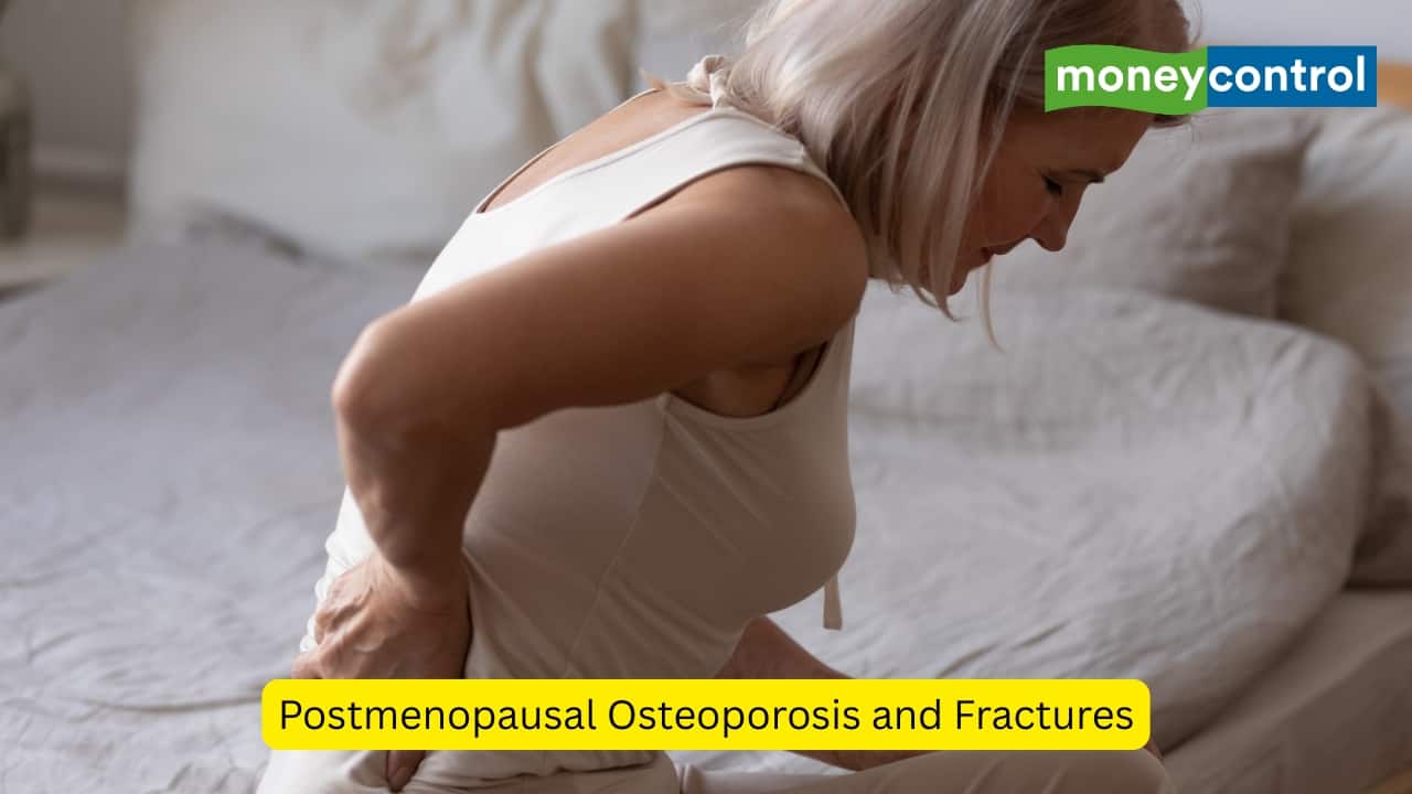 Postmenopausal Osteoporosis and Fractures In women who have reached the age of menopause or have undergone menopause, the estrogen levels decline, which ultimately reduces the bone density (osteoporosis). This makes their bones more susceptible to fragility fractures and compression fractures, thus leading to backache. (Image: Canva)