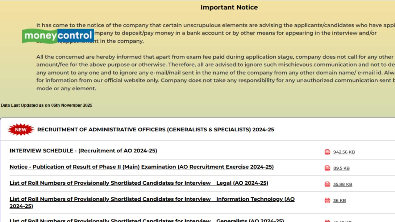 NICL AO Interview Schedule Released at nationalinsurance.nic.co.in, Check details here