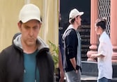 Hrithik Roshan at ex mother-in-law Zarine Khan's funeral