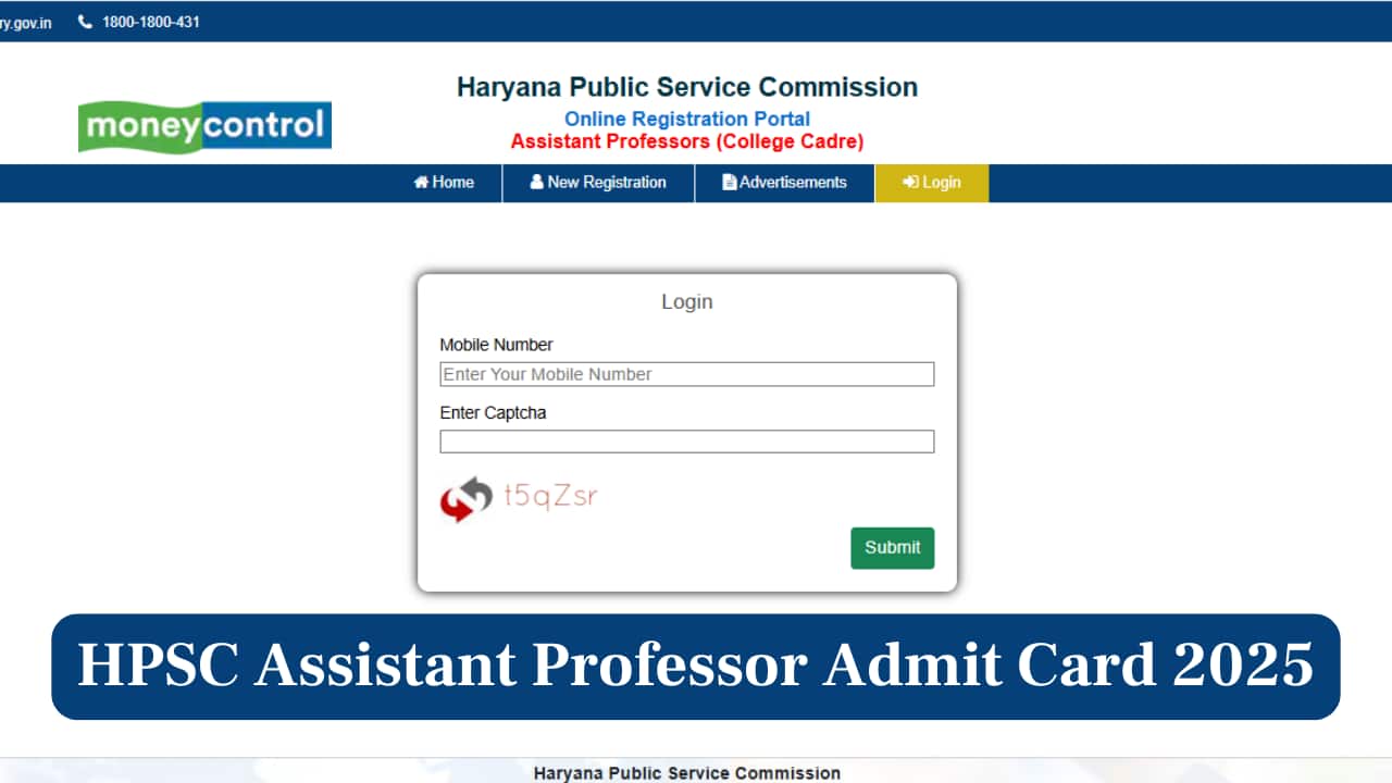 HPSC Assistant Professor Admit Card 2025 Released; Direct link to download here