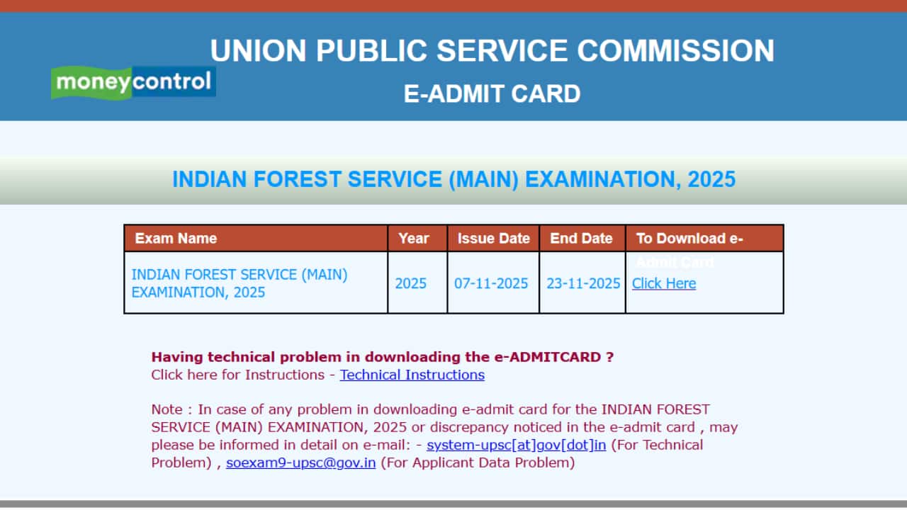 UPSC IFS Mains Admit Card 2025 Out, Direct link to download here